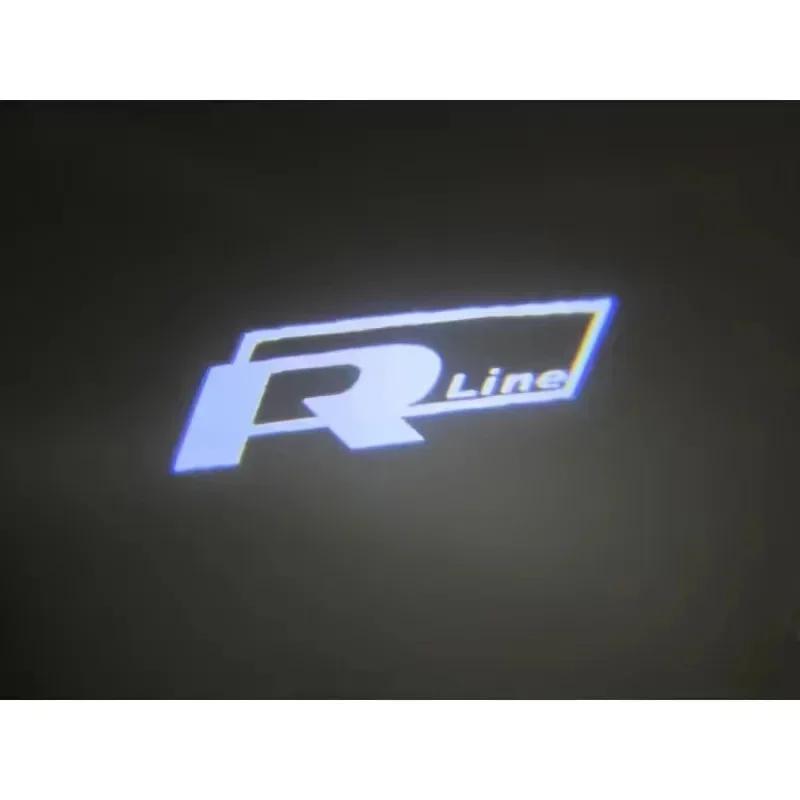 ZDFVU1 2/4P LED Car Door Logo Projector Light Accessories for VW R Golf 5 6 7 GTI GTD GTE Touareg CC Passat B6 B7 B8 B9 C6 C7 C8 Tiguan
