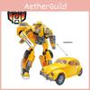 Yellow Bee Transformer Robot Plastic Material Creative And Cool Style