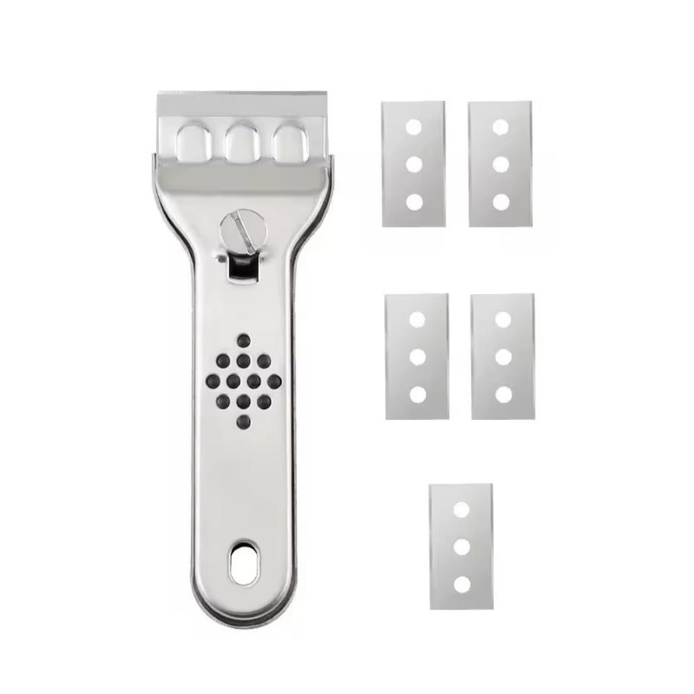 Скребок из нержавеющей стали для очистки стекла, кухни, керамической плитки, скребок для очистки стен, пола, краски, инструмент, нож