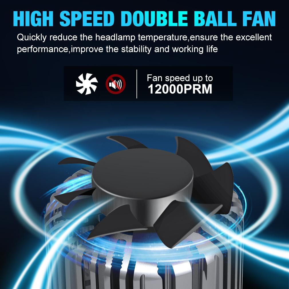 2 шт. 22000LM 120 Вт H7 светодиодные мощные лампы H4 Canbus светодиодные лампы для фар медная трубка H8 H11 H1 HB3 9005 HB4 9006 9012 Hir2 автомобильные фары 6000K 12 В 24 В