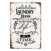 Laundry Vintage Metal Posters Tin Signs Decor Funny Metal Plaque Pin Up Girl Home Wall Art Painting