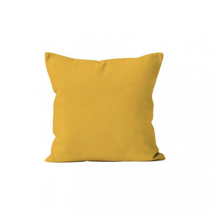 Cushion Cover 60x60 Cm ALIX Radiant Yellow, by Soleil D'ocre