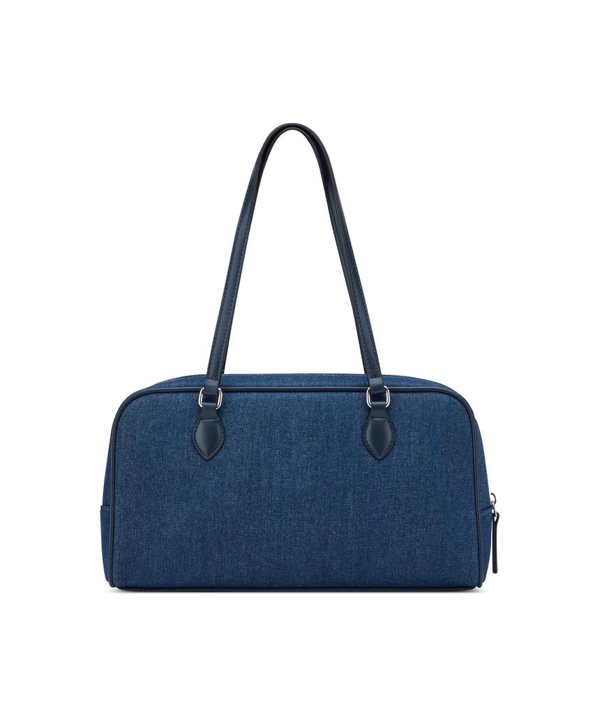 Guess Justina Keyring Point Denim Bowling Bag Hq2A3A68
