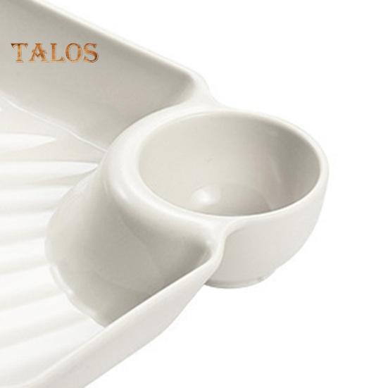 Диетическая тарелка с соусом для макания. Многоцелевая квадратная полезная секционная тарелка пищевого качества для ресторана.