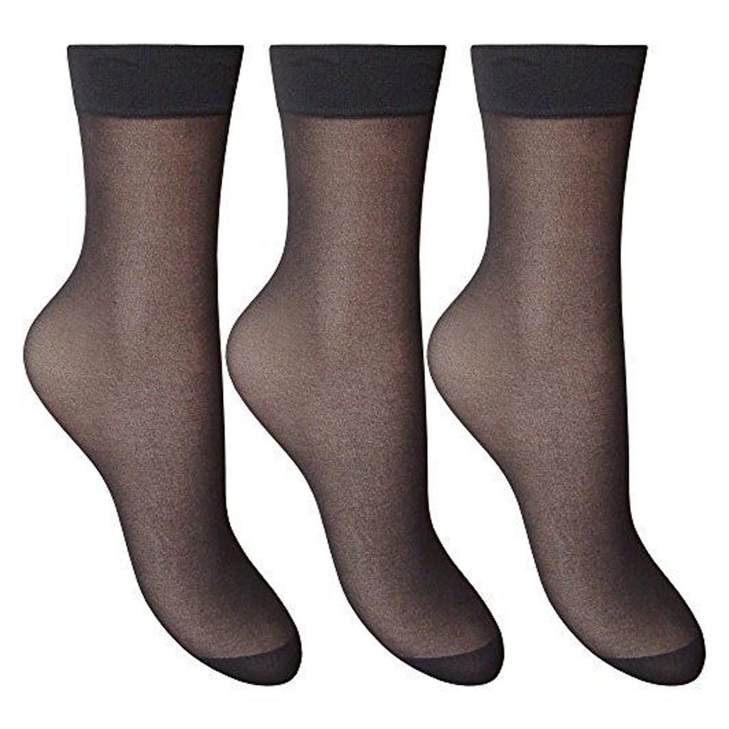 Silky Womens/Ladies Smooth Knit Ankle High (3 Pairs)