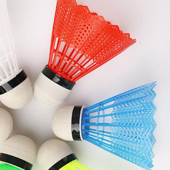 12 шт. воланов для бадминтона, яркие цвета, многоразовые, легкие, портативные, для тренировок, бадминтон для детей, для развлечений