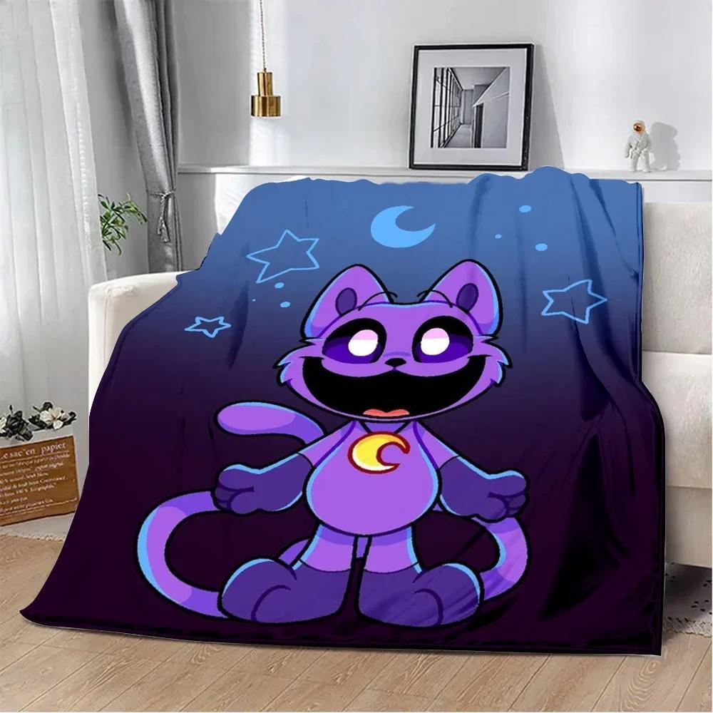 Cute Cartoon CATNAP DOGDAY Printed Blanket Picnic Blankets Warm Blanket Soft and Comfortable Blanket Home Travel Birthday Gift