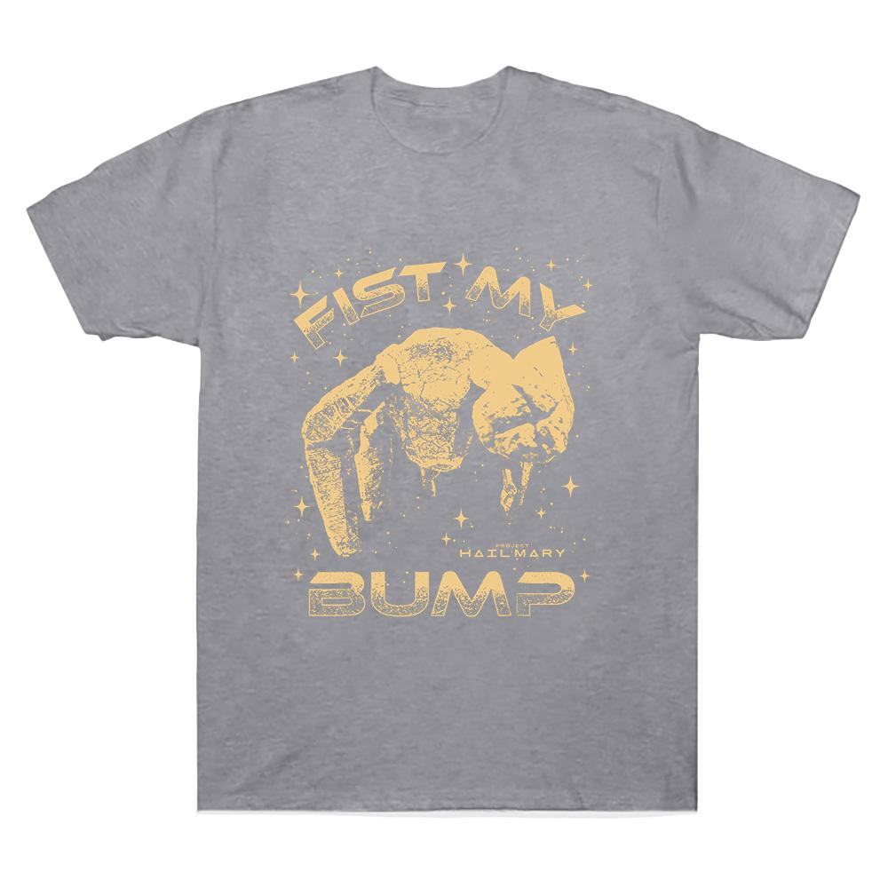 Project Hail Mary Fist My Bump Rocky Alien Sci-Fi Lover Gift T Shirts Retro Vintage T-shirts Men Fashion Tees Casual Cotton Tops