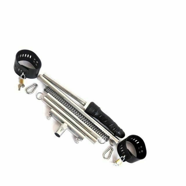 Stainless Steel Leg Spreader Bar Black Dildo  Device  Restraints Spreader Bars