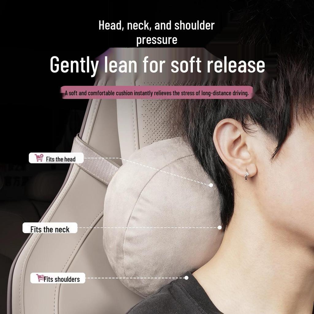 Xiaomi YU7 Headrest & Lumbar Support Leather Pillow for Car