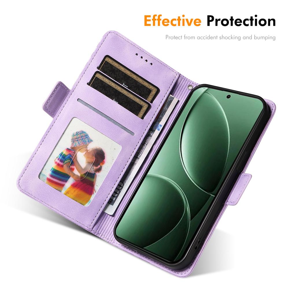 Для Xiaomi Poco F7 Ultra 5G/Redmi K80 Pro 5G Чехол-кошелек ENKAY Imprint из искусственной кожи PU с подставкой для телефона и закаленным стеклом