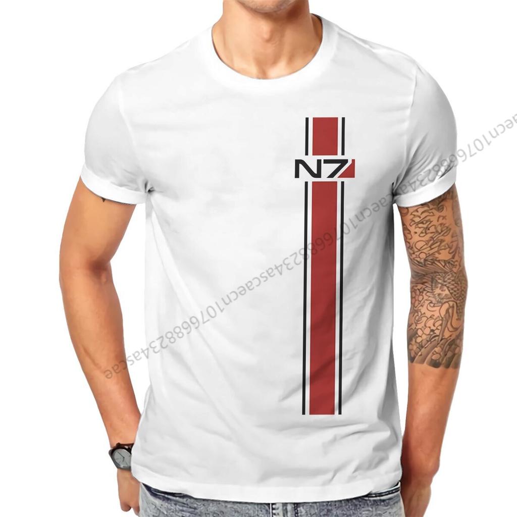 Mass Effect N7 Logo T Shirt Unisex Tees Summer Clothing Cotton ONeck TShirt