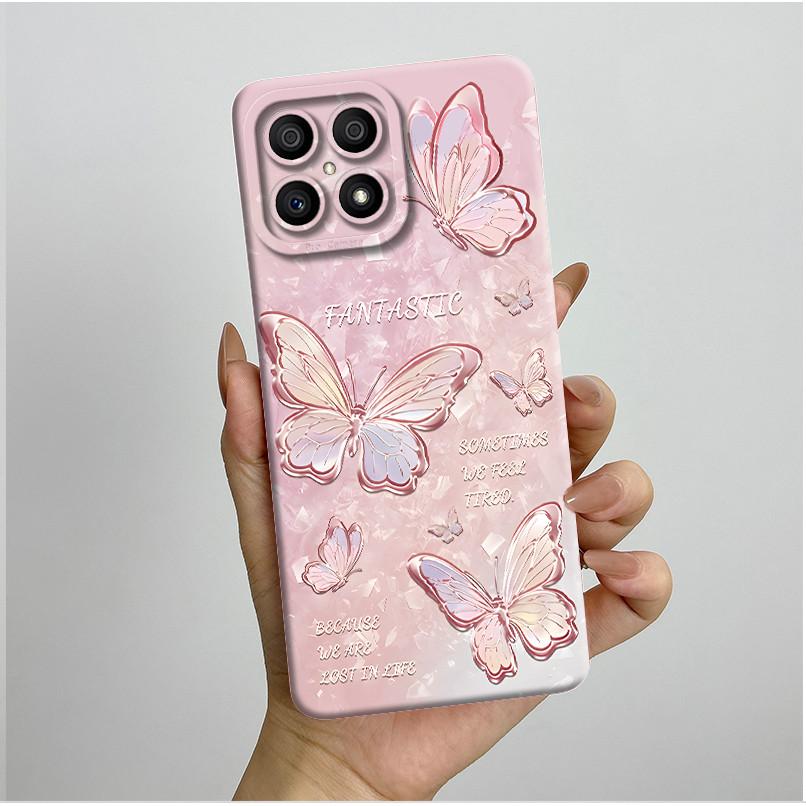 Phone Case For Honor X8 4G Case Aesthetic Luxury Protective Full Coque HonorX8 Soft Silicone Funda For Honor X 8 X8 Back Cover