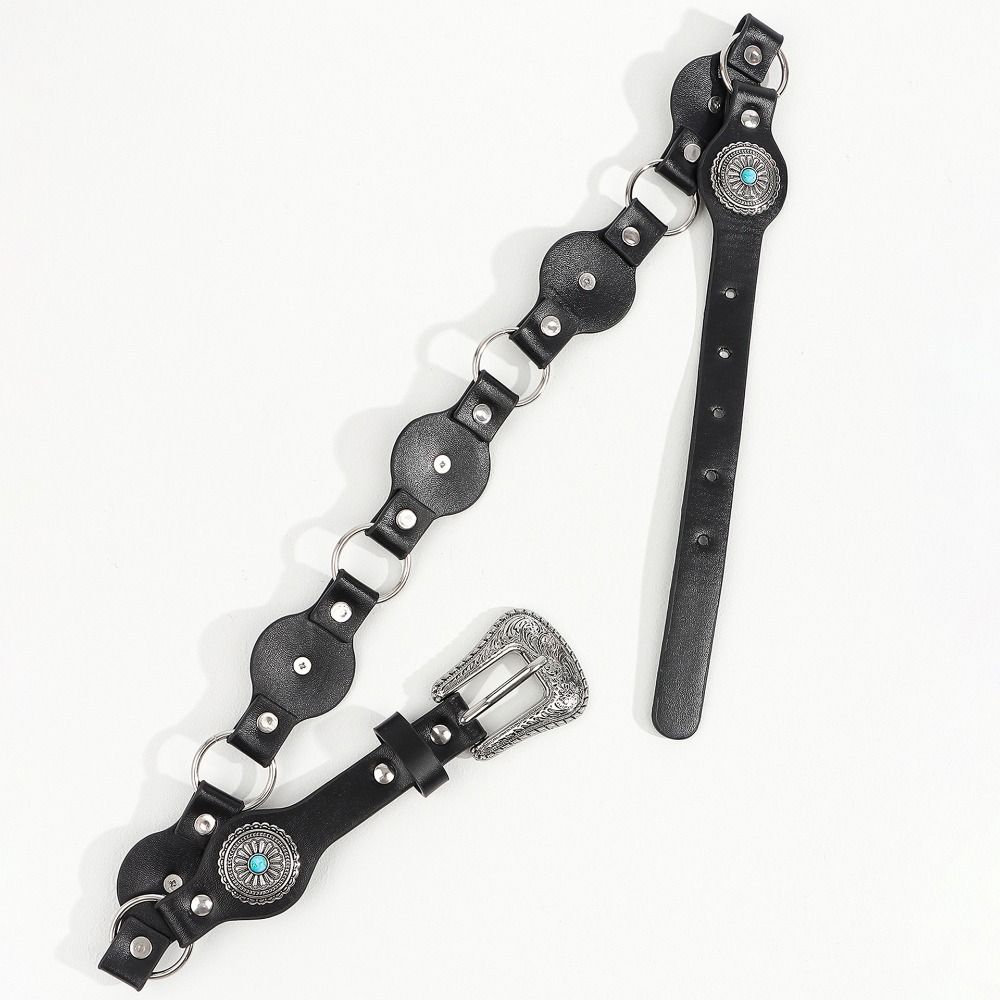 Punk Bohemian Waist Belt Carving Y2K Jeans Belt Vintage Western Style Belt Women