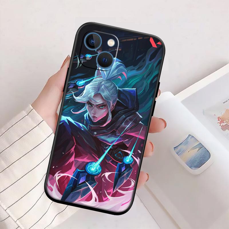 V-VALORANT New High-End Shell Phone Case for iPhone 16 15 14 13 12 Pro Max Plus Mini