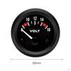 Car Voltmeter Voltage Gauge Auto Parts Measure Range 8-16 V 52mm Durable Electronic