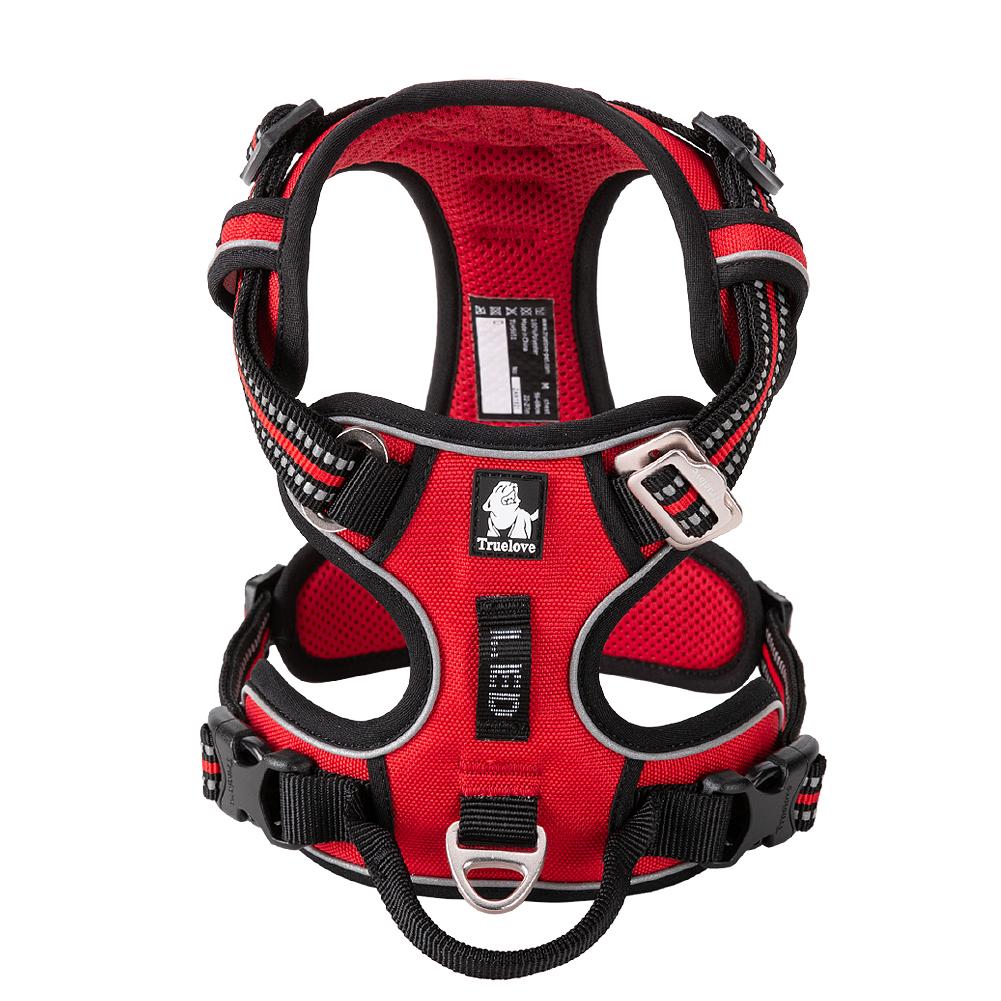 Truelove Pet Harness Anti Pull Reflective Light Up Nylon Breathable Adjustable Dog Harness Training Vest TLH5657
