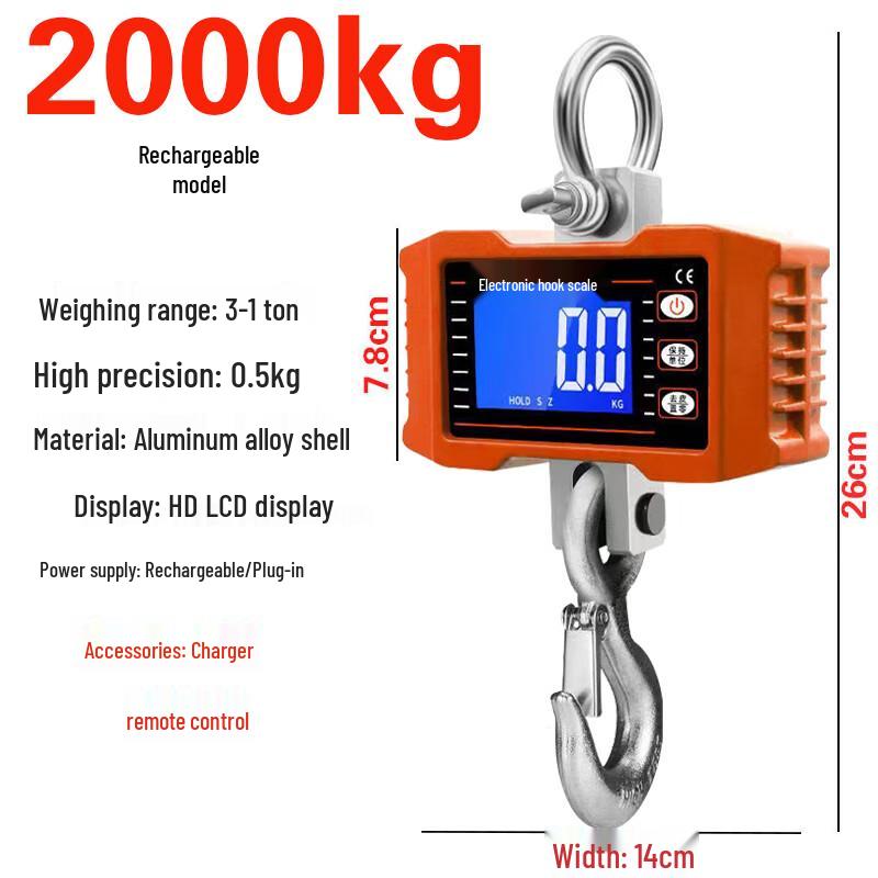 Rechargeable Digital Hanging Scale