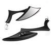 2Pcs 8/10mm Universal Aluminum Alloy Motorcycle Bar End Side Rearview Mirrors
