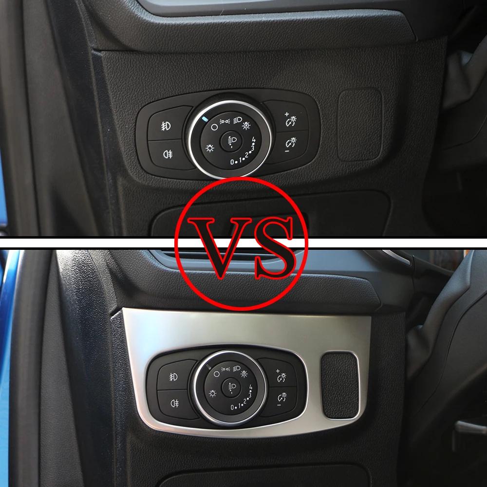 For Ford Focus 4 MK4 2019 2020 2021 LHD Headlight Switch Panel Sticker Lamp Switch Decoration Cover Car Interior Accessories