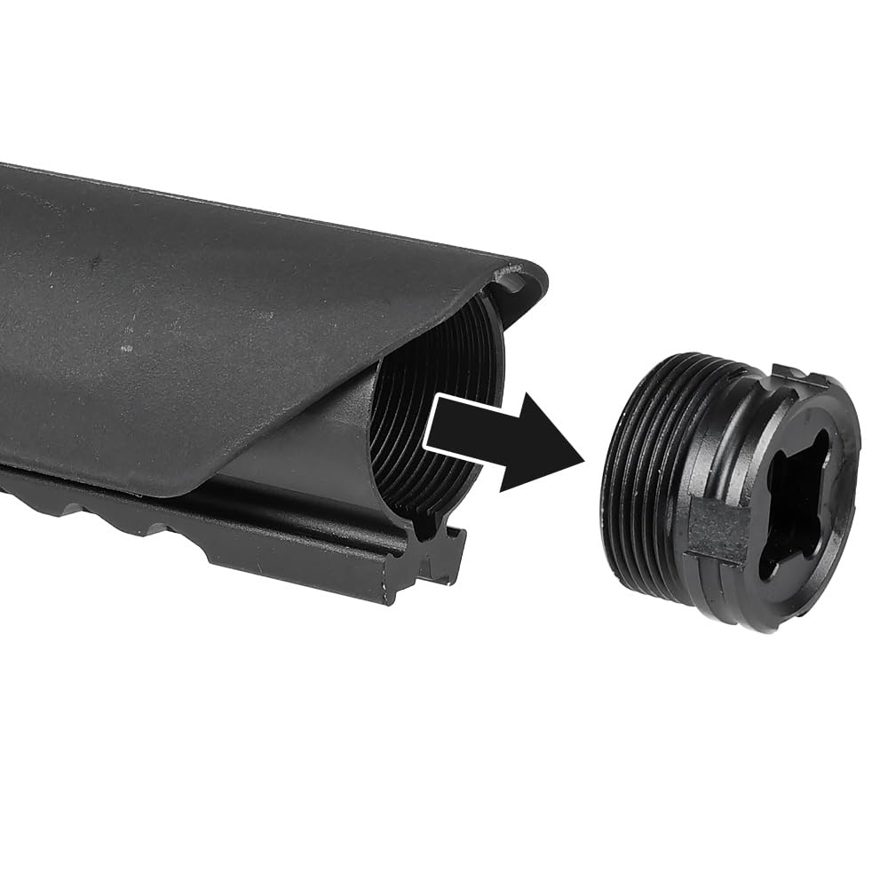 Ryohin Buhin UBR Gen.2 Collapsible Stock for M4 Series Electric Guns, Replica Rifle Stock, Polymer, Extendable, with Storage Space