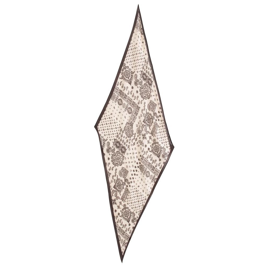 New Wool Silk Scarf for Women Fashionable and Versatile Long Strips High-end Printed Neck Scarf Exterior