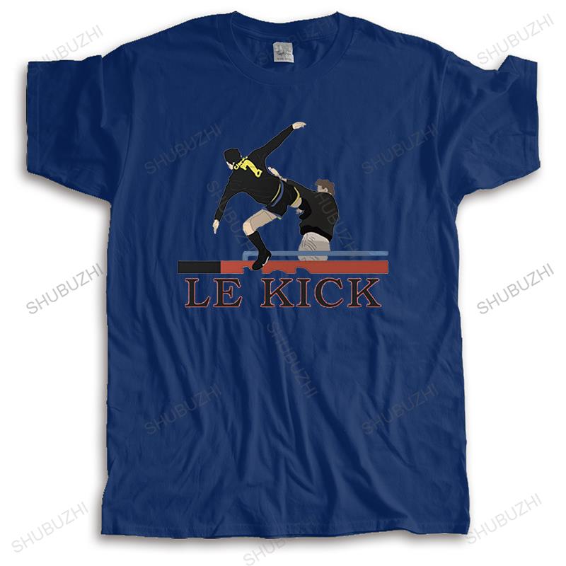 Новая мужская забавная футболка, черные топы для мужчин LE KICK JY CANTONA FUNNY, модная унисекс-хип-хоп футболка, европейский размер, прямая поставка
