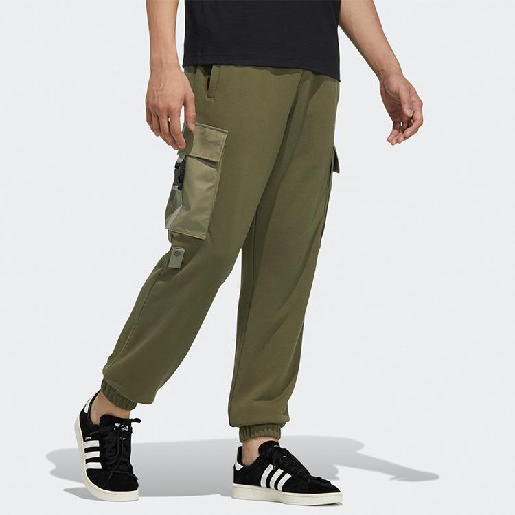 Adidas Мужские спортивные штаны Originals Adv с большими карманами-карго, зеленые HC0369