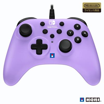 Официальный лицензированный Nintendo контроллер HORI Pad TURBO для Nintendo Switch/ПК - светло-фиолетовый [функция Rapid Fire]