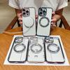 Подходит для Apple 16proMax Стразы Магнитная зарядка Чехол для мобильного телефона IPhone 15 Прозрачный Мягкий чехол 14 Полностью закрывающий Защитный чехол