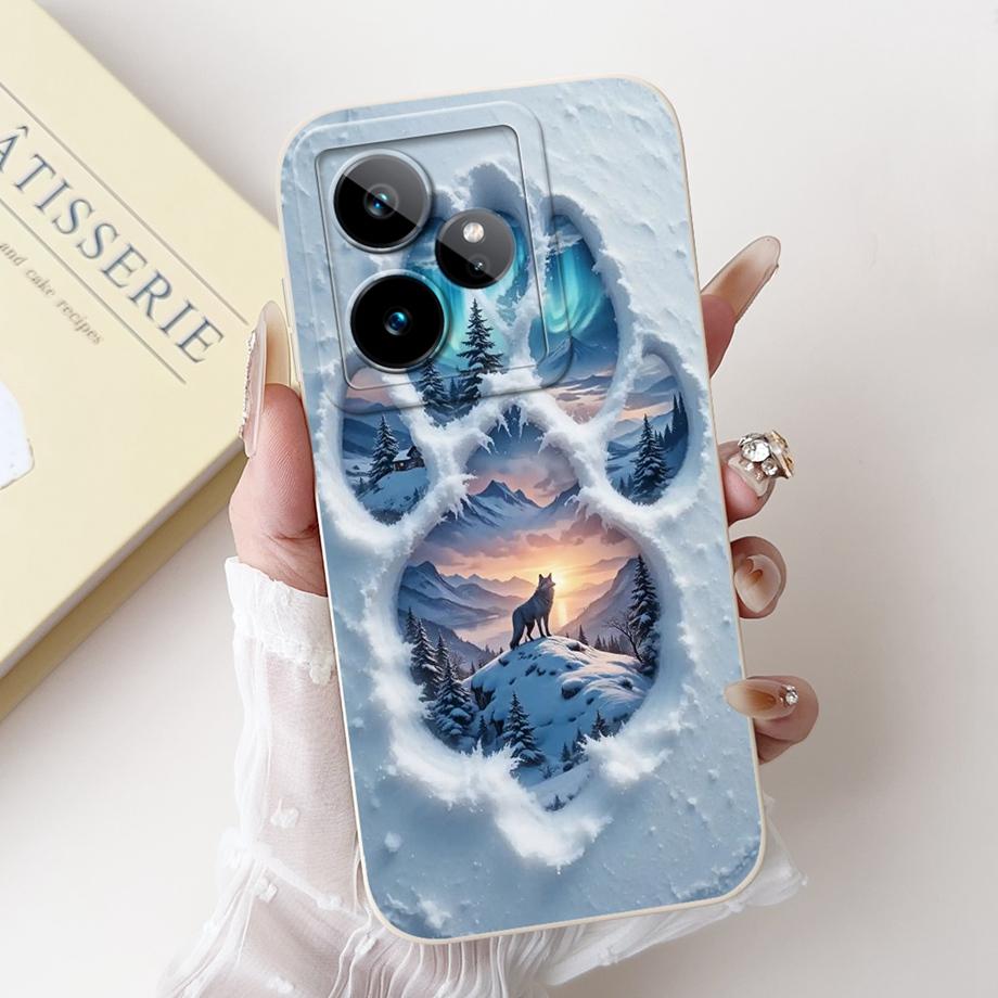 Чехол для Realme GT7 Чехол RealmeGT 7T Новый Конфетный Расписной Задняя Крышка Ударопрочный Мягкий ТПУ Чехол для Телефона Для Realme GT 7 Pro GT7 T GT7T Оболочка