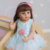 Decdeal 22 дюймов Reborn Baby Doll Силиконовые реалистичные милые куклы для всего тела Детские подарочные куклы с