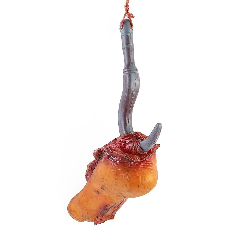 1 комплект Хэллоуин Кровавые Ноги Руки Поддельные Страшные Отрубленные Части Тела С Крюком Для Хэллоуин Вечеринки Подвесные Декорации Реквизит