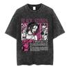 Anime Nana Osaki Graphic Print Vintage Washed Cotton Tshirt Unisex Women Harajuku Hoghstreet Fashion Summer New Tee Oversized Top