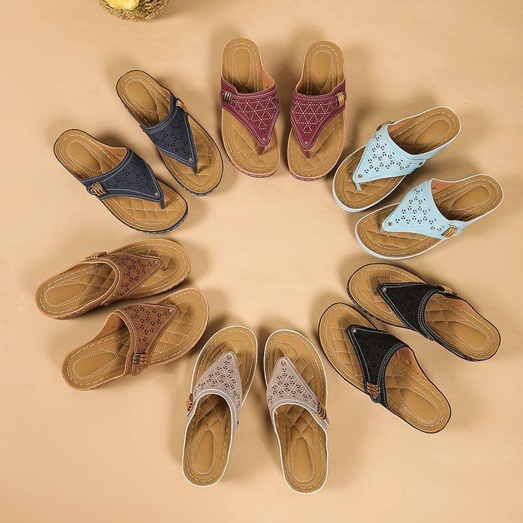 Elegant Women's Slipper Sandals - Purple Faux Over Gold Bead Embellishment, Comfortable Mid Heel, Round Toe Design, Easy To Slip On