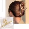 Простые геометрические золотые металлические заколки для волос для женщин и девочек, заколки для волос с жемчугом, повязка на голову, заколка для волос, заколка-краб, аксессуары для волос