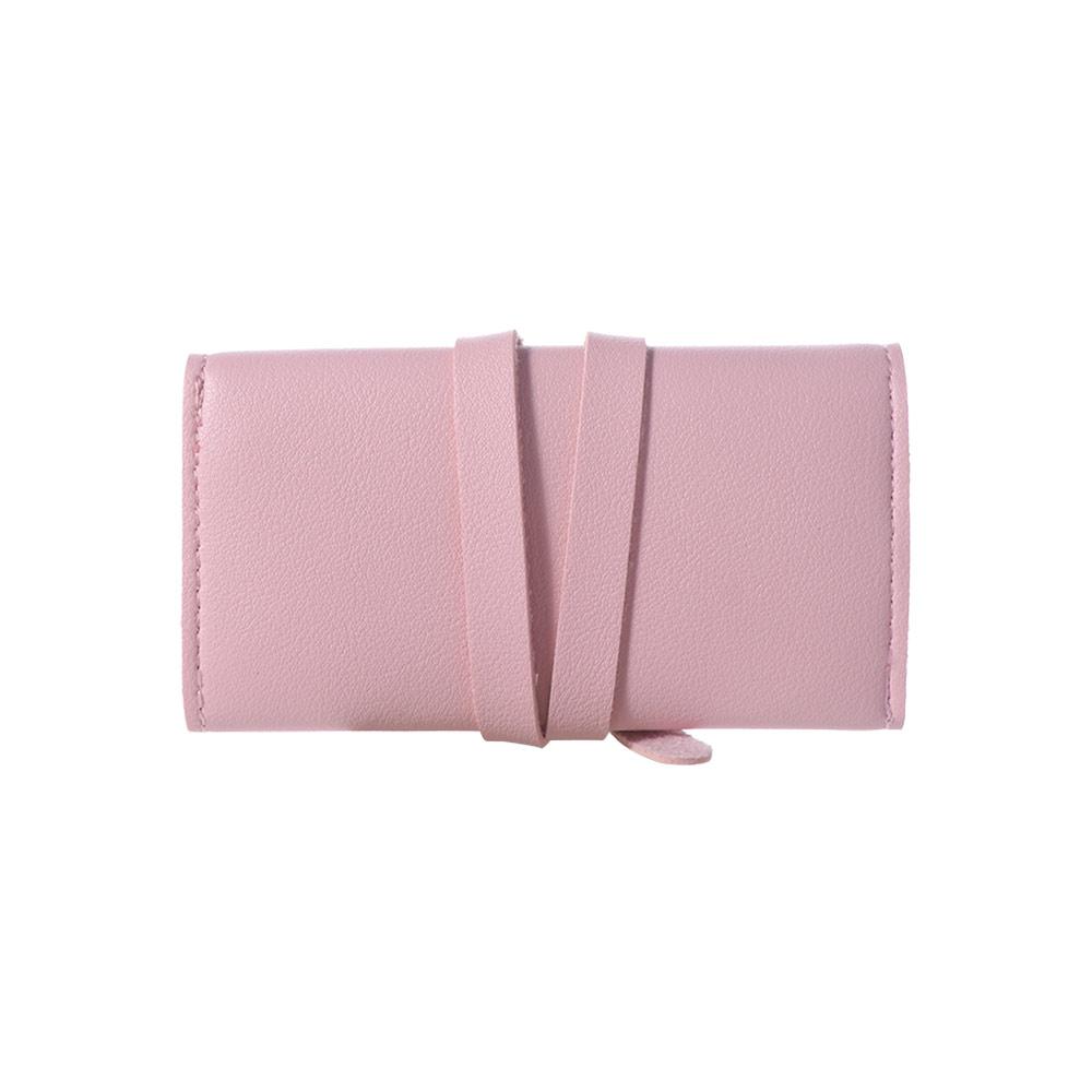 Foldable Packing Pouches for Necklaces Portable Jewelry Case Bag Jewelry Organizer Roll Girls