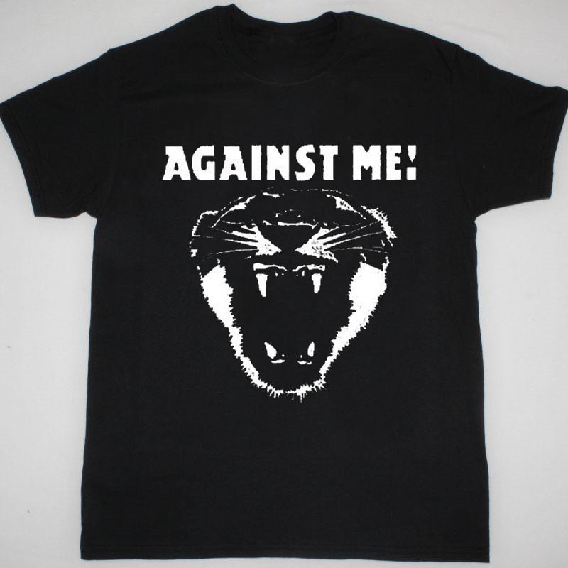 Collection AGAINST ME Band Tiger Short Sleeve Black Size S-2345XL Shirt BT264 Unisex T-Shirt