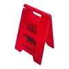 Caution Cat Vomit Sign Desktop Warning Mini Sign Pet Caution Beware Dog Vomiting Sign Prank