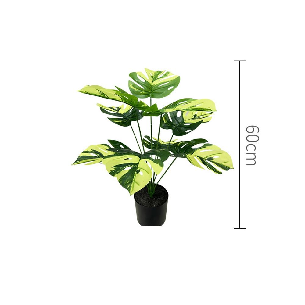 9-24 вилки искусственные тропические пальмовые ветви большие искусственные черепахи задний лист домашний садовый декор