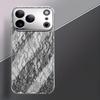 Черный чехол с цветочным кружевным принтом для мобильных телефонов iPhone 17 Pro Max, стеклянная крышка для iPhone 17 16 15 14 13 12 11 Pro Plus