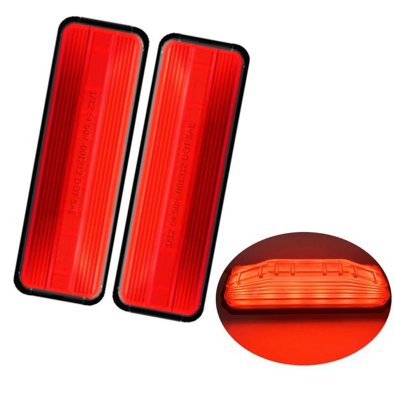 2 шт., 24 В, 12 В, автомобильный указатель поворота, задний предупреждающий задний фонарь, 18 светодиодных индикаторов для грузовика, прицепа, боковые габаритные индикаторы