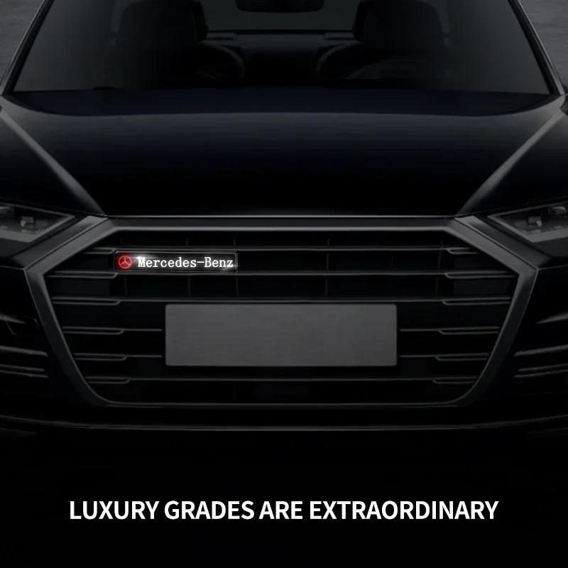 AZP2 Car Mid-net Lamp Badge Emblem Decoration Styling Auto Accessories for Mercedes Benz W212 W204 W211W168 W213 W205 W210 W108 W124