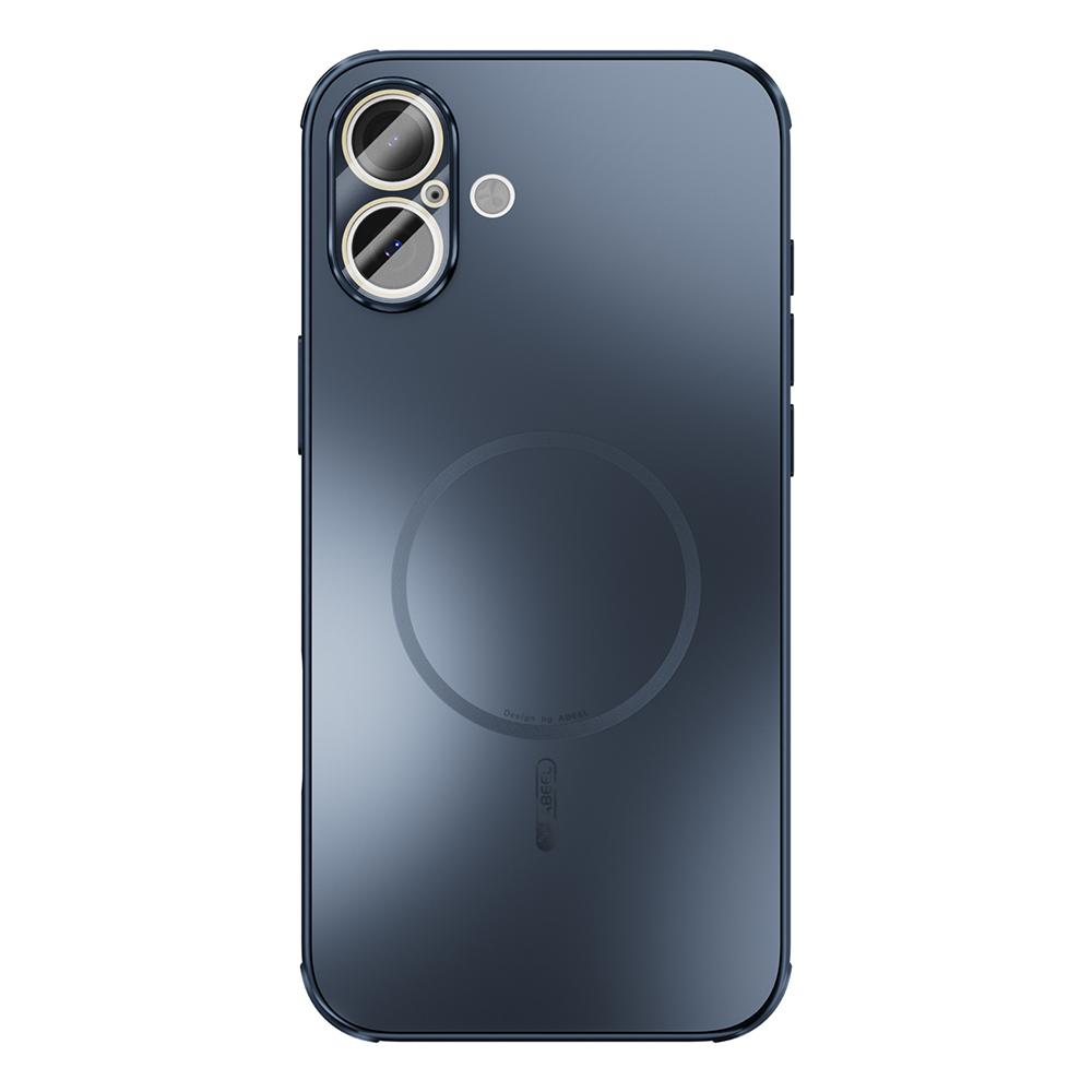 ABEEL For iPhone 16 Plus Magnetic Case TPU PC Cooling Matte Phone Back Cover with Lens Film