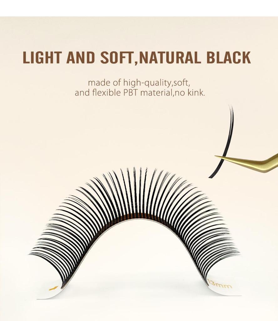 NATUHANA 5D Super Soft Fairy Lash Extensions - Non-Scattering Multi-Pick Single Strands.