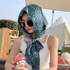 Simulation Silk Muslim Turban Sun-Resistant Headscarf Fashion Hijab Cap  Women