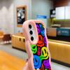 Ae88 Lovely Smiley Art Protective Phone Cases for Samsung S24 Plus S23 Ultra A14 A55 A06 Honor X9b Motorola OnePlus Big Wave TPU Back Cover