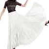 Women Maxi Skirt Elastic High Waist Super Large Pendulum Design Long Skirt Pleated Dance Skirt Party Wear