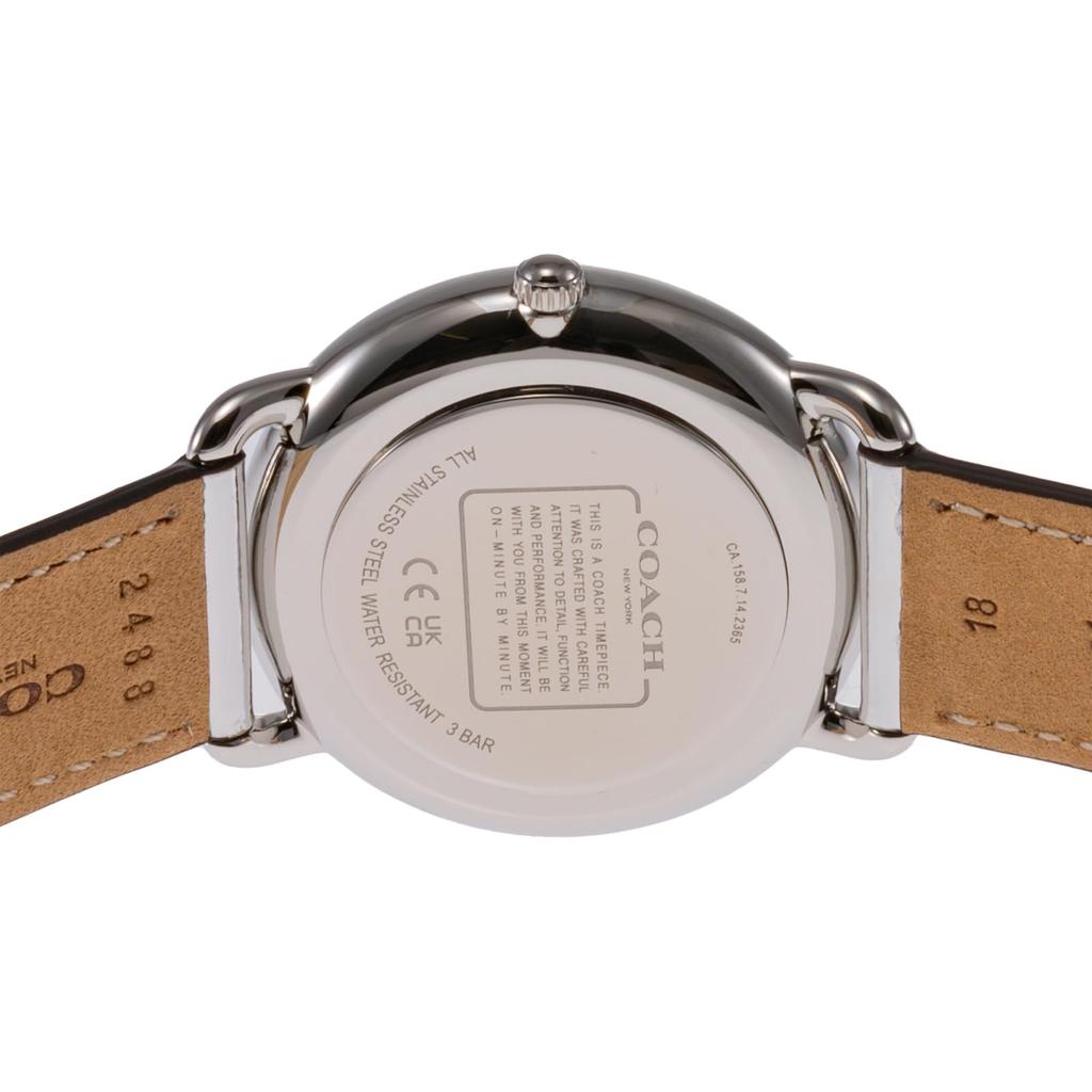 Часы ELLIOT из нержавеющей стали с минеральным стеклом, кварцевые, повседневные, водонепроницаемые, 14504246, серебристые [Coach] женские [Товар]