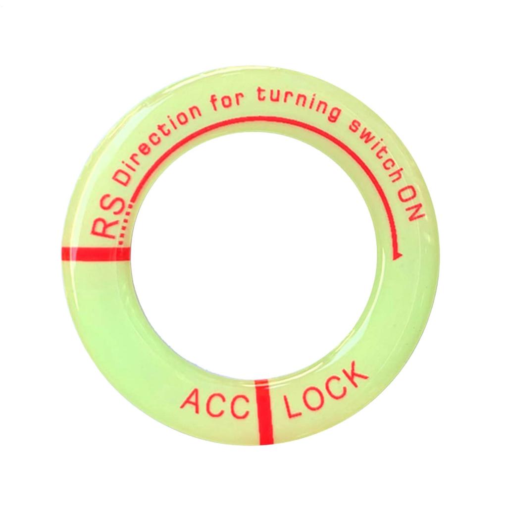 Car Keyhole Sticker,Key Holder Luminous Sticker 3D Luminous Ignition Cover Car Decal Personalization Decoration